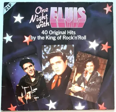 PRESLEY, ELVIS - ONE NIGHT WITH ELVIS - 40 ORIGINAL HITS BY THE KING OF ROCK 'N' ROLL-0